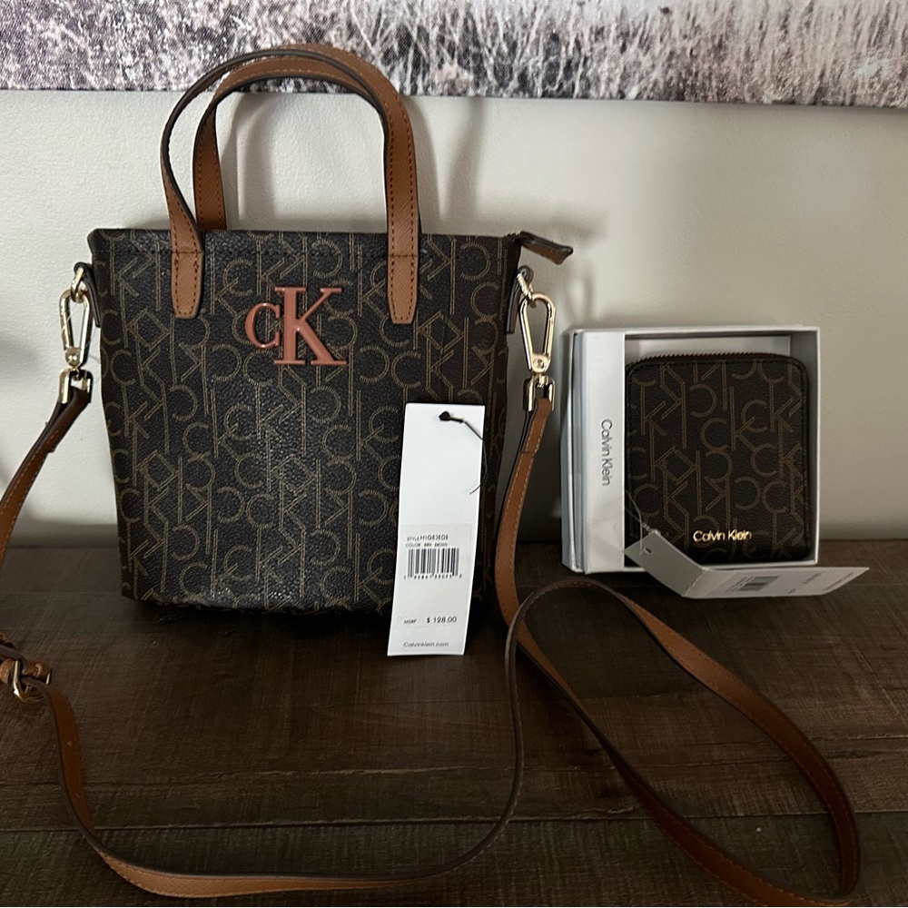Calvin Klein Purse and matching wallet. Both brand new with tags!